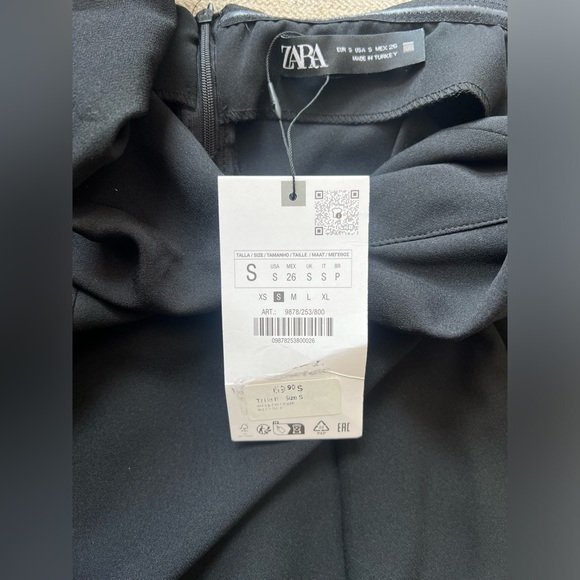 Zara Puffed Sleeve Mini Dress - Size S - Picture 4 of 5